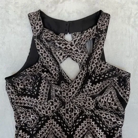 Midnight Doll Dress Juniors Size 3 Black Pink‎ Glitter Whimsigoth Cocktail Event - Picture 2 of 9